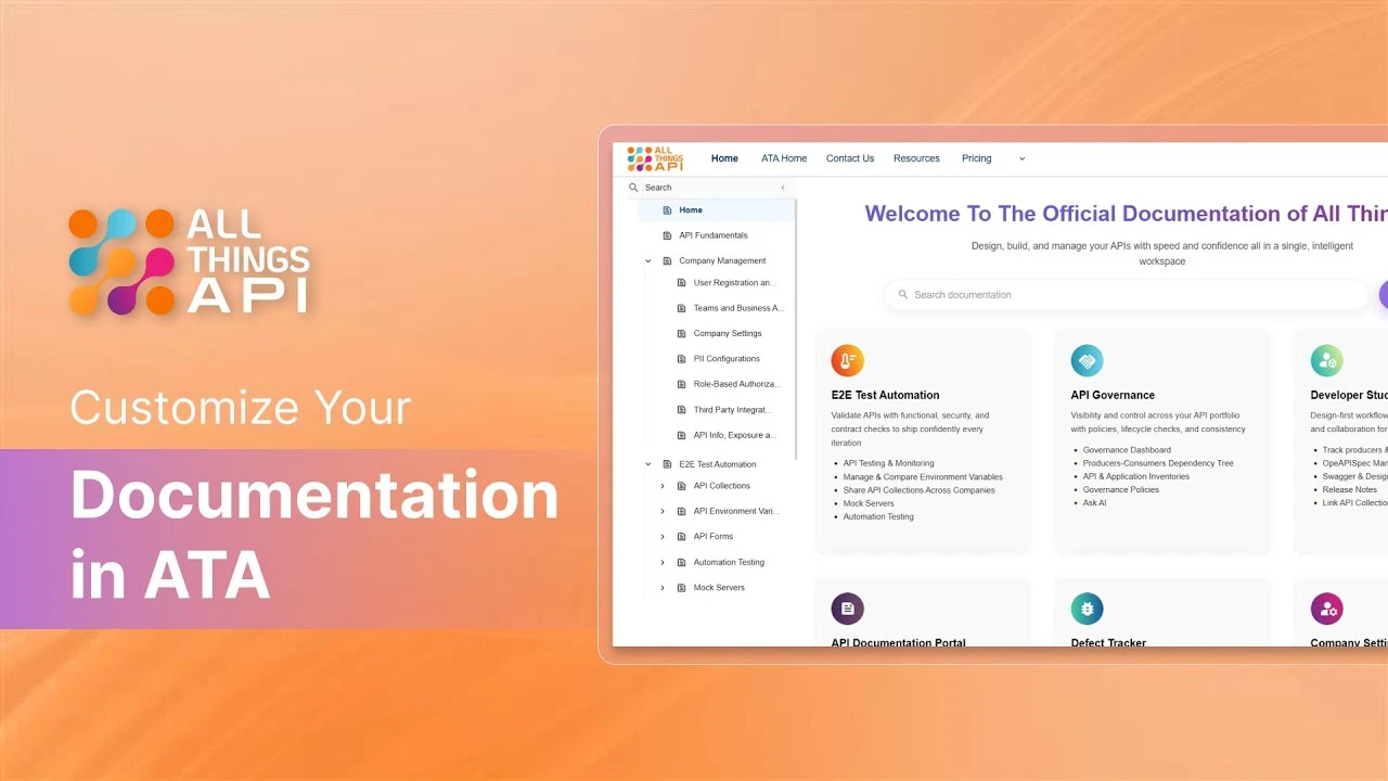 Customize and Interact with Your Documentation in ATA
