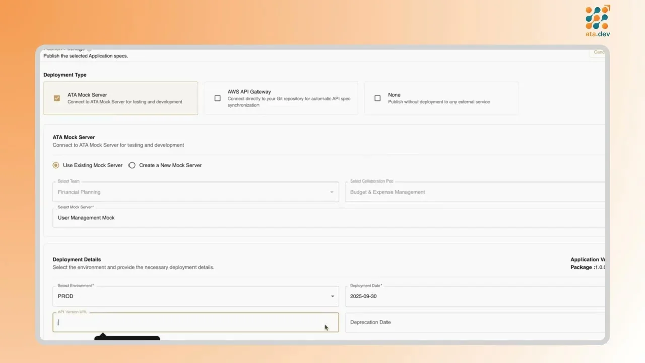 How to deploy an Application in ATA