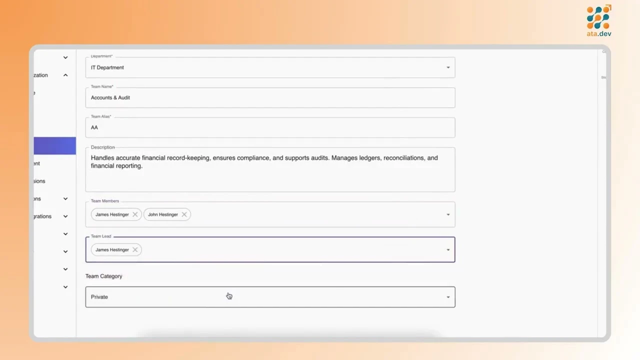 Teams and collaboration pod management in ATA
