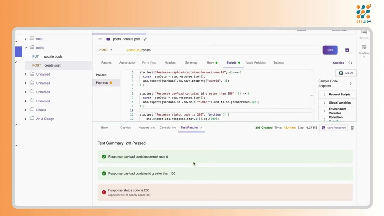 How To Write And Execute Test Scripts In ATA